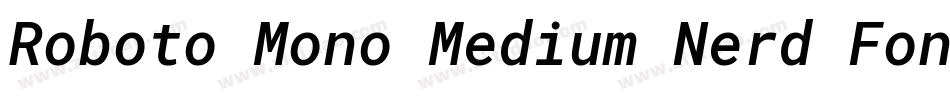 Roboto Mono Medium Nerd Font Complete字体转换